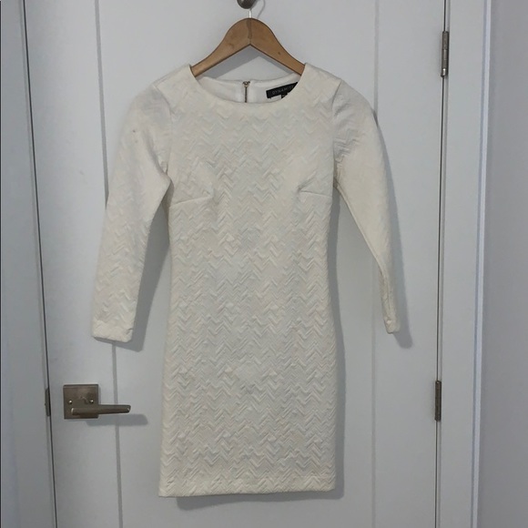 Dynamite Dresses & Skirts - White Mini Long Sleeve Dress